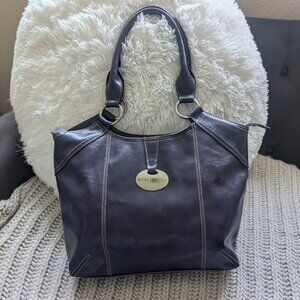 Nine West ,Vintage Y2K Shoulder Bag, Deep Purple Silver Hardware